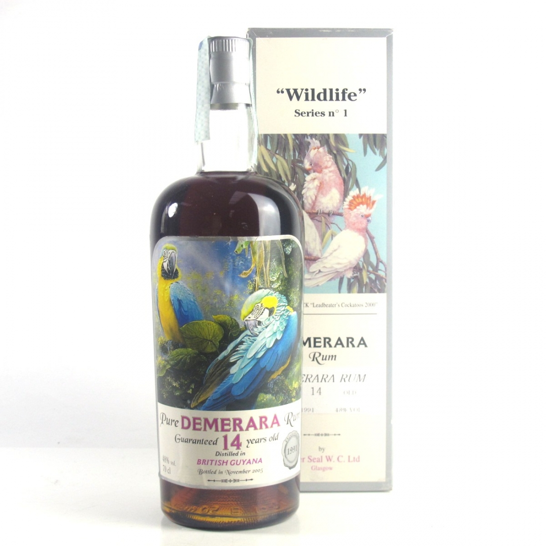 British Guyana 1991 Silver Seal 14 Year Old Demerara Rum Whisky