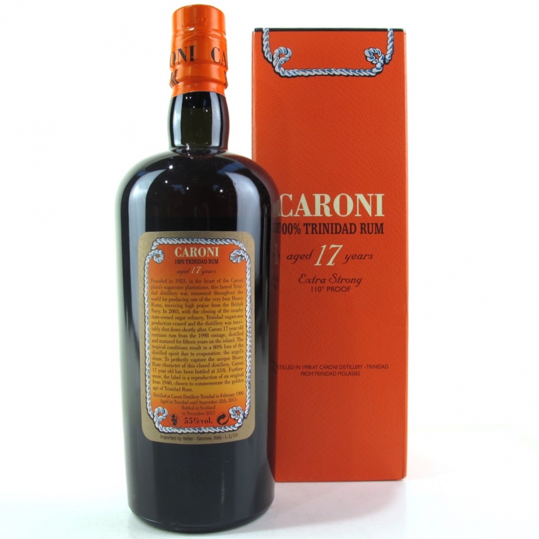 Caroni 1998 110 Proof 17 Year Old Rum