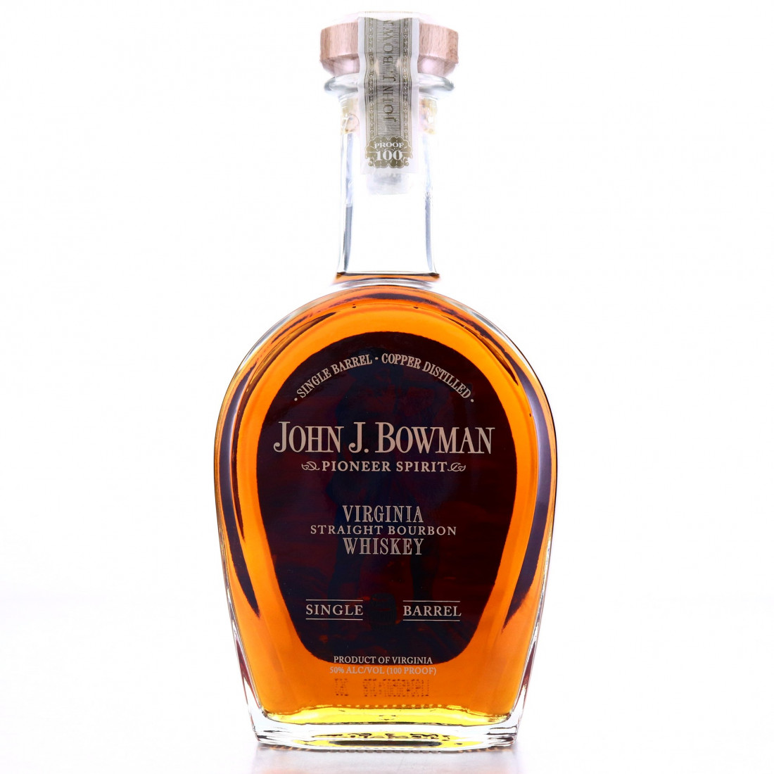John J. Bowman Single Barrel Virginia Straight Bourbon Whisky Auctioneer