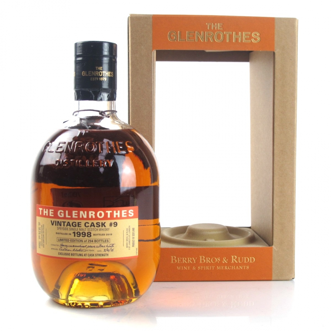 Glenrothes 1998 Vintage Cask 9 Whisky Auctioneer