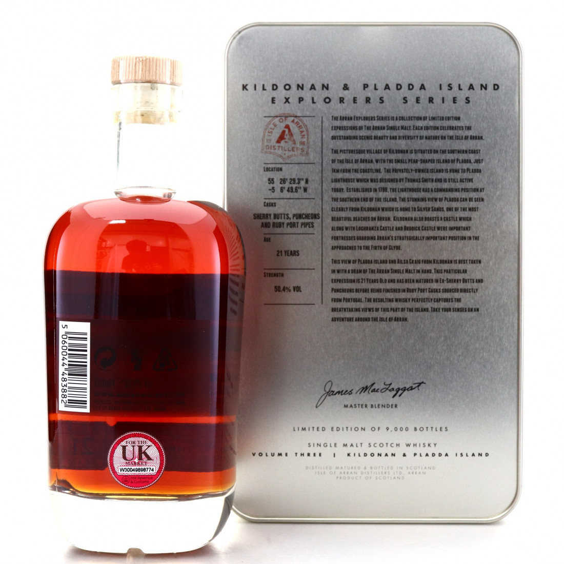 Arran 21 Year Old The Explorers Series Volume 3 / Kildonan and Pladda