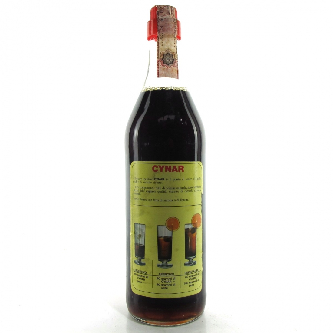 Cynar Artichoke Liqueur 1 Litre 1970s Whisky Auctioneer