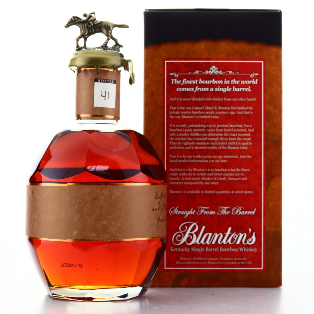 Blanton's Straight from the Barrel Dumped 2019 Whisky Auctioneer