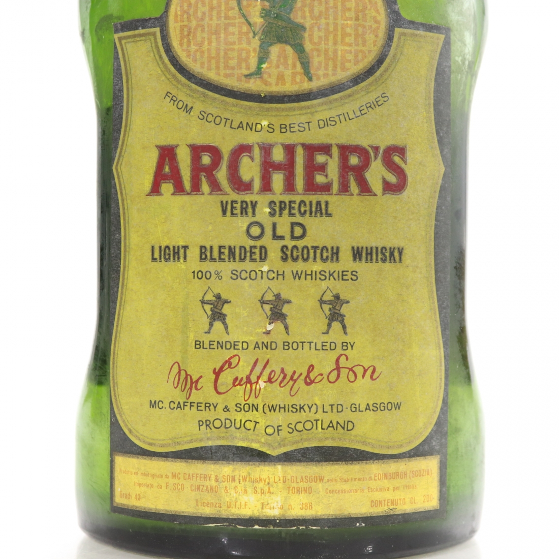 Archer's Very Special Old Light Whisky 2 Litre 1970s Whisky Auctioneer