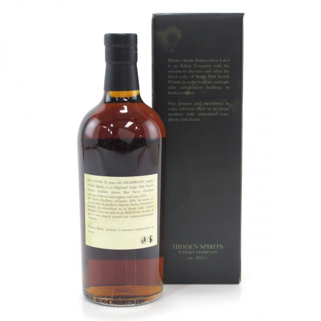 Ben Nevis 2006 Hidden Spirits 12 Year Old Whisky Auctioneer