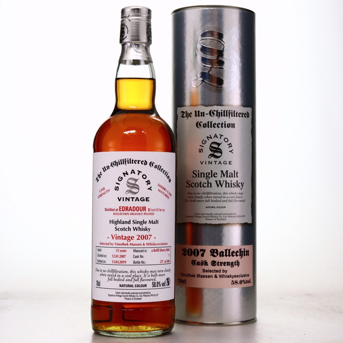 Ballechin 2007 Signatory Vintage 12 Year Old Vinothek Massen 
