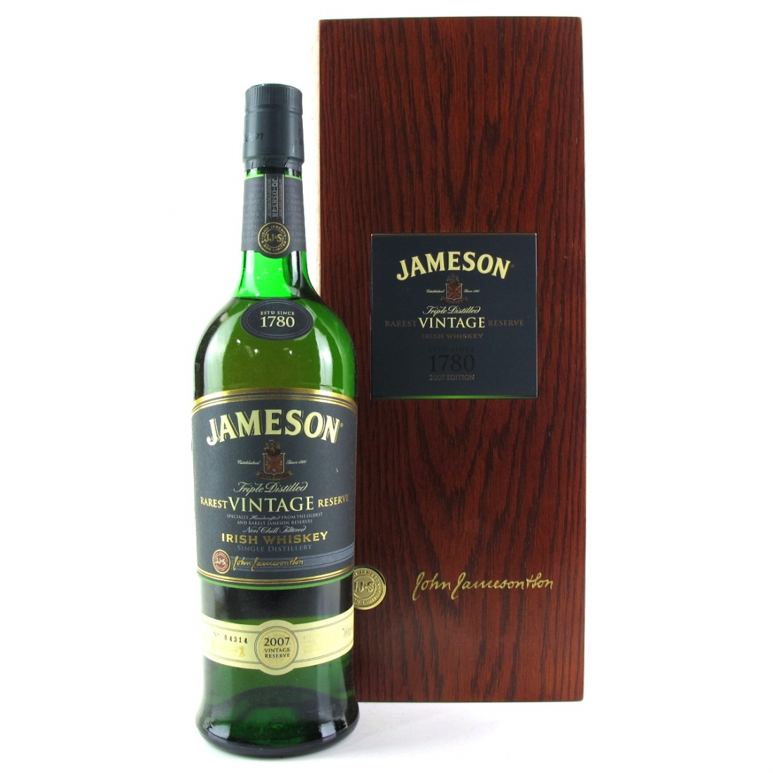 Jameson 2007 Rarest Vintage Reserve Whisky Auctioneer