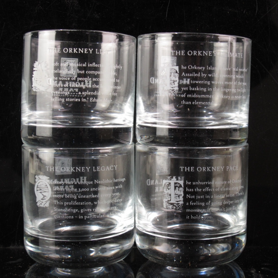 Highland Park Glasses x 4 Whisky Auctioneer