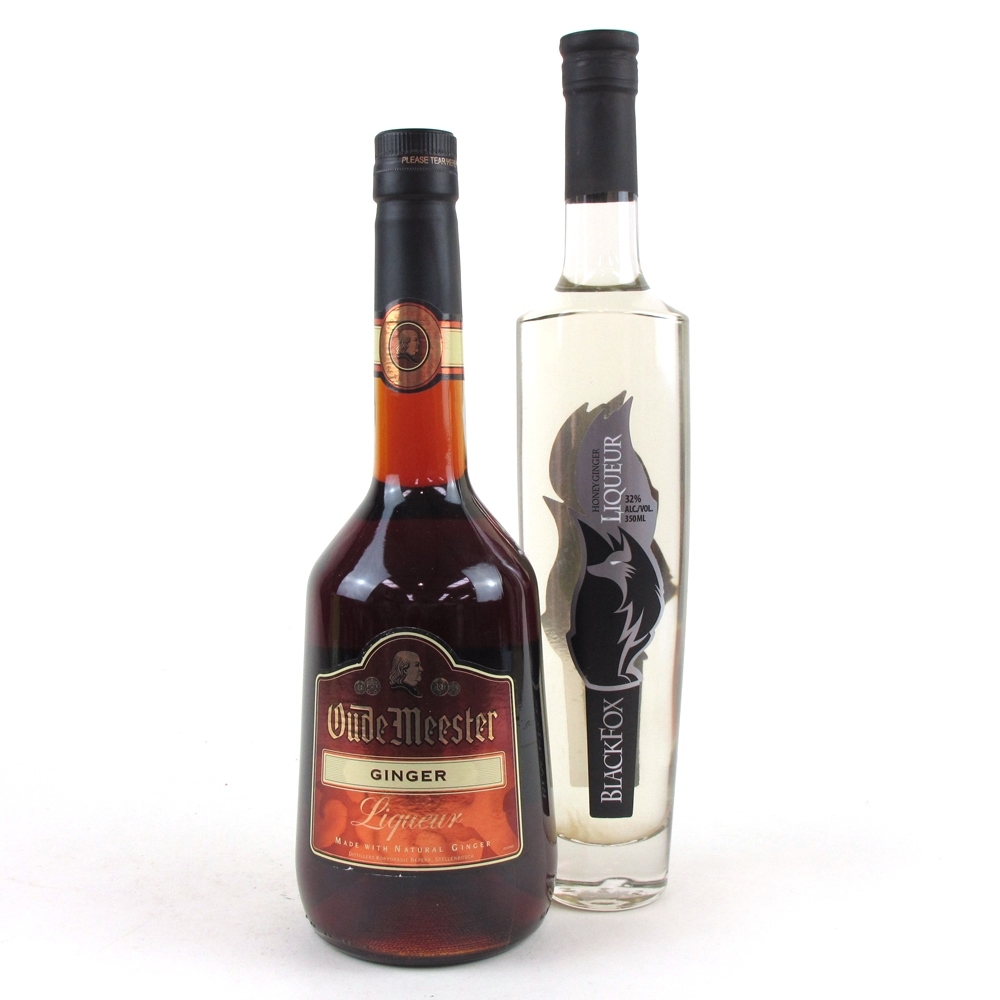 Ginger Liqueur 75cl and 35cl Whisky Auctioneer