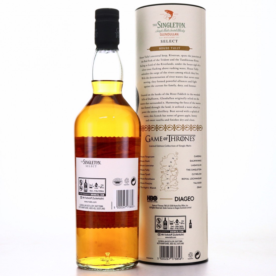 Singleton of Glendullan Select Game of Thrones / House Tully Whisky