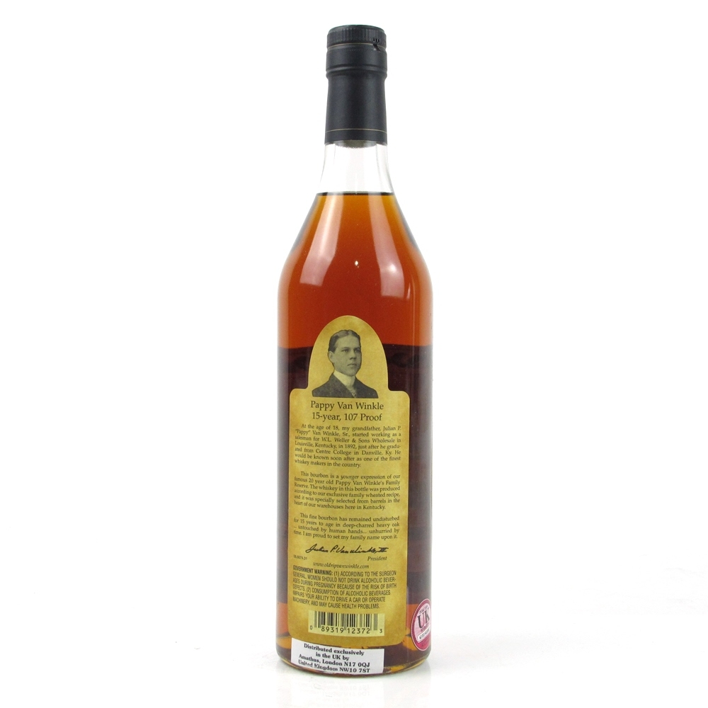 Pappy Van Winkle Family Reserve 15 Year Old Whisky Auctioneer Pappy Van Winkle Family Reserve 15 Year Old Whisky Auctioneer