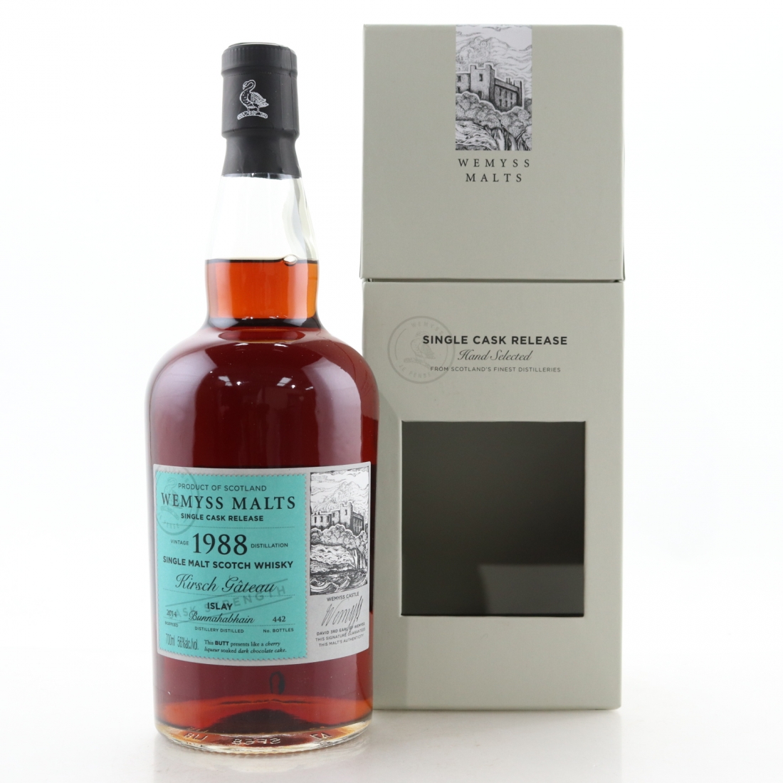 Bunnahabhain 19 Wemyss Malts Kirsch Gateau Whisky Auctioneer