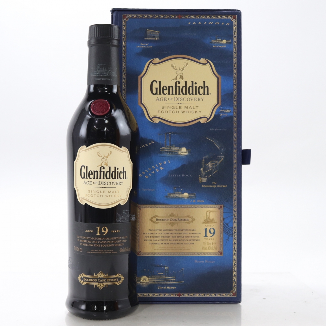 Glenfiddich 19 year old age of discovery bourbon cask whisky auctioneer