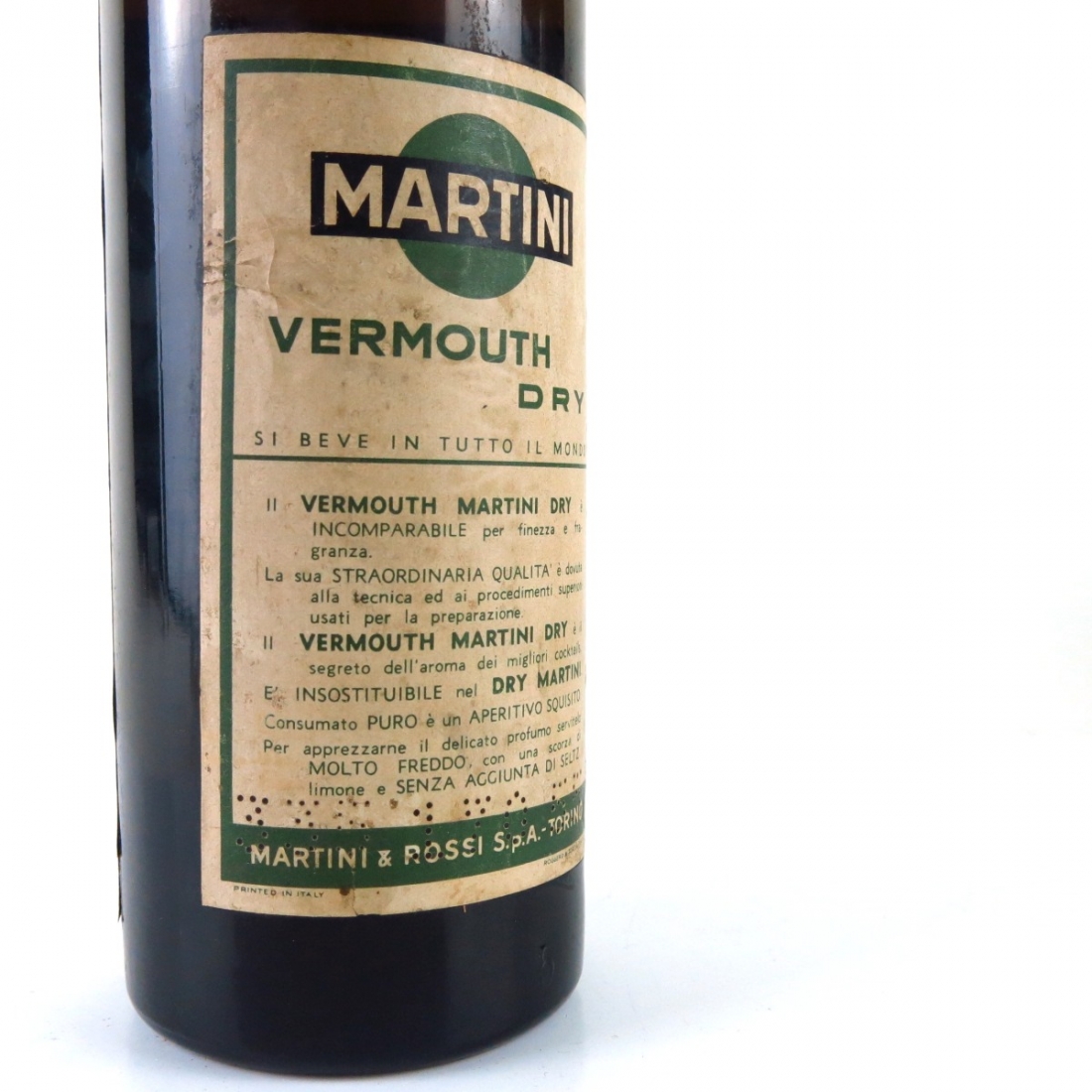 Martini Dry 1 Litre 1960s Whisky Auctioneer