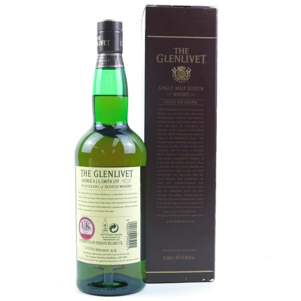 Glenlivet 15 Year Old French Oak Reserve Whisky Auctioneer