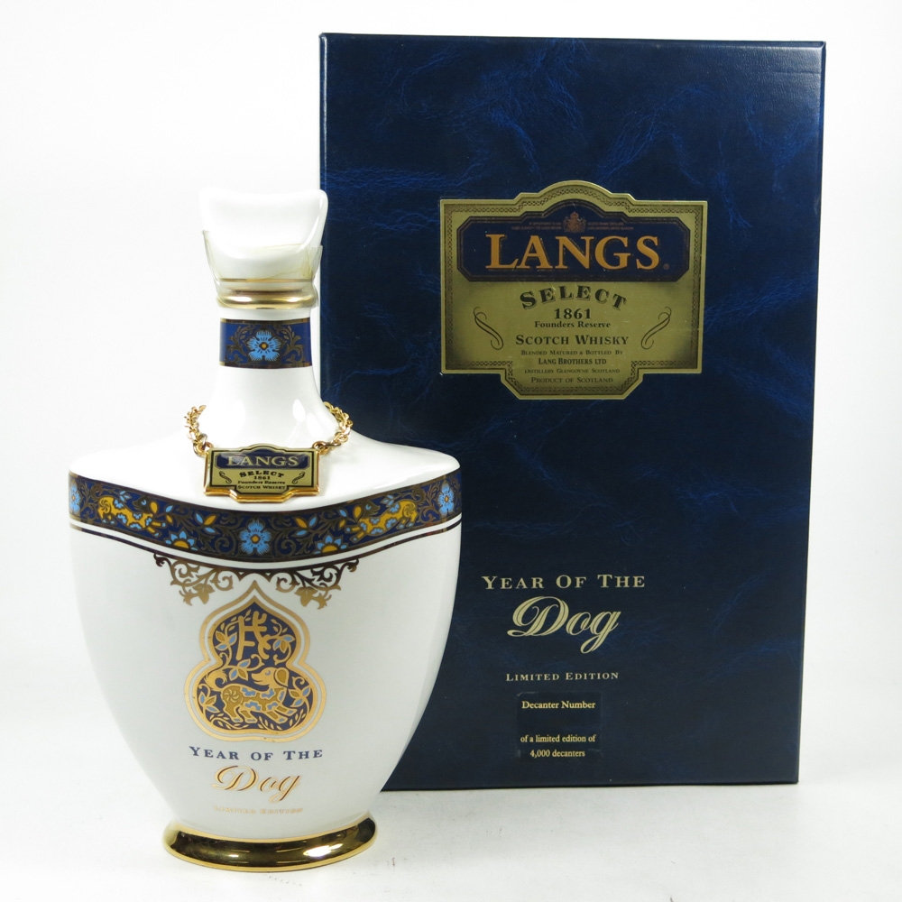 Langs Select Decanter Year of the Dog Whisky Auctioneer