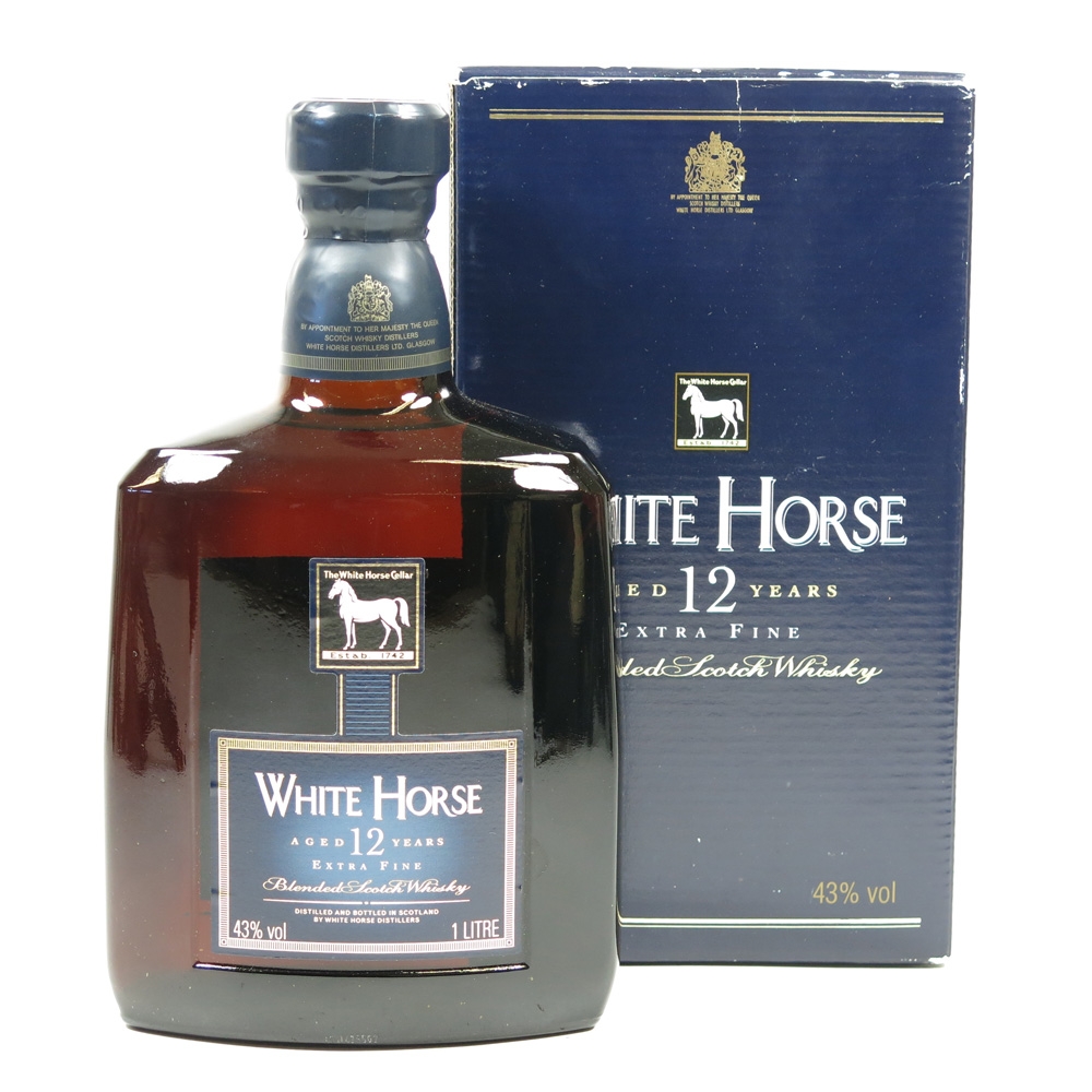 White Horse 12 Year Old Extra Fine 1 Litre Whisky Auctioneer