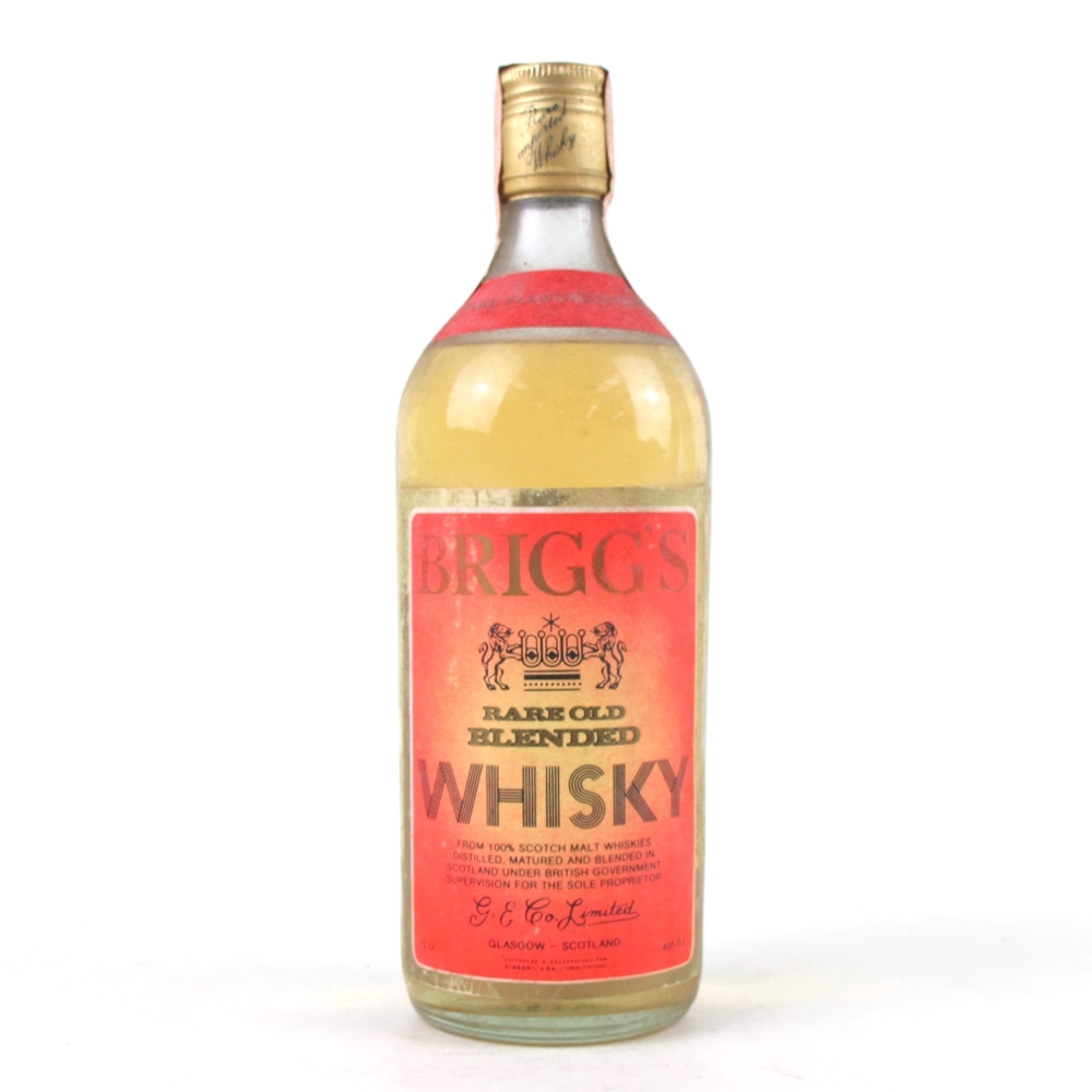 Brigg's Rare Old Blended Whisky 1980s Whisky Auctioneer
