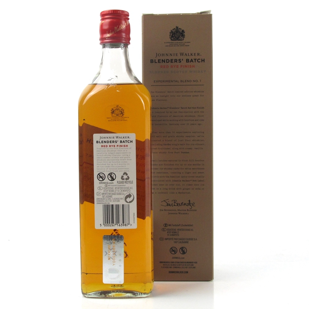 Johnnie Walker Blenders' Batch Red Rye Finish Batch 1 Whisky Auctioneer