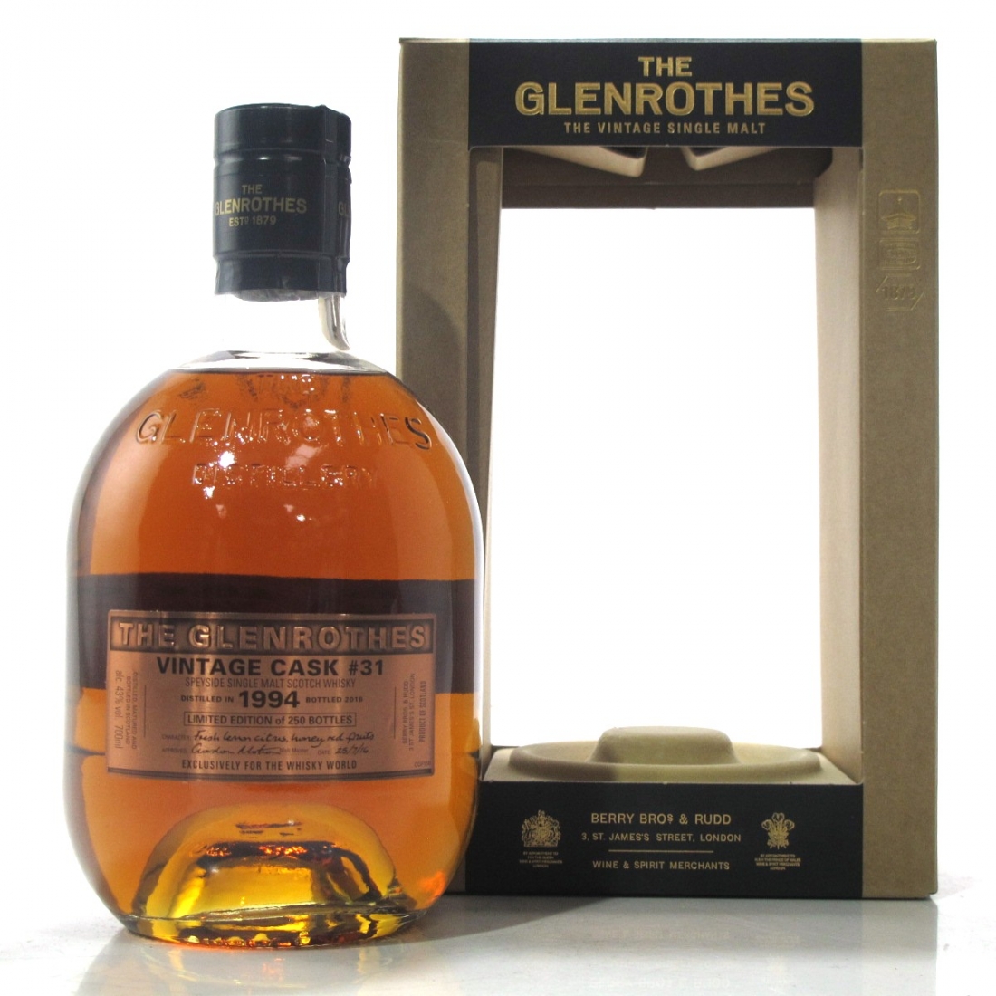 Glenrothes 1994 Vintage Cask 31 Whisky Auctioneer