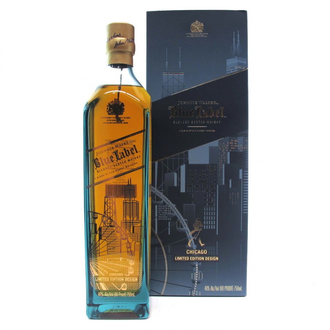 Johnnie Walker Blue Label Chicago Limited Edition 75cl / US ...