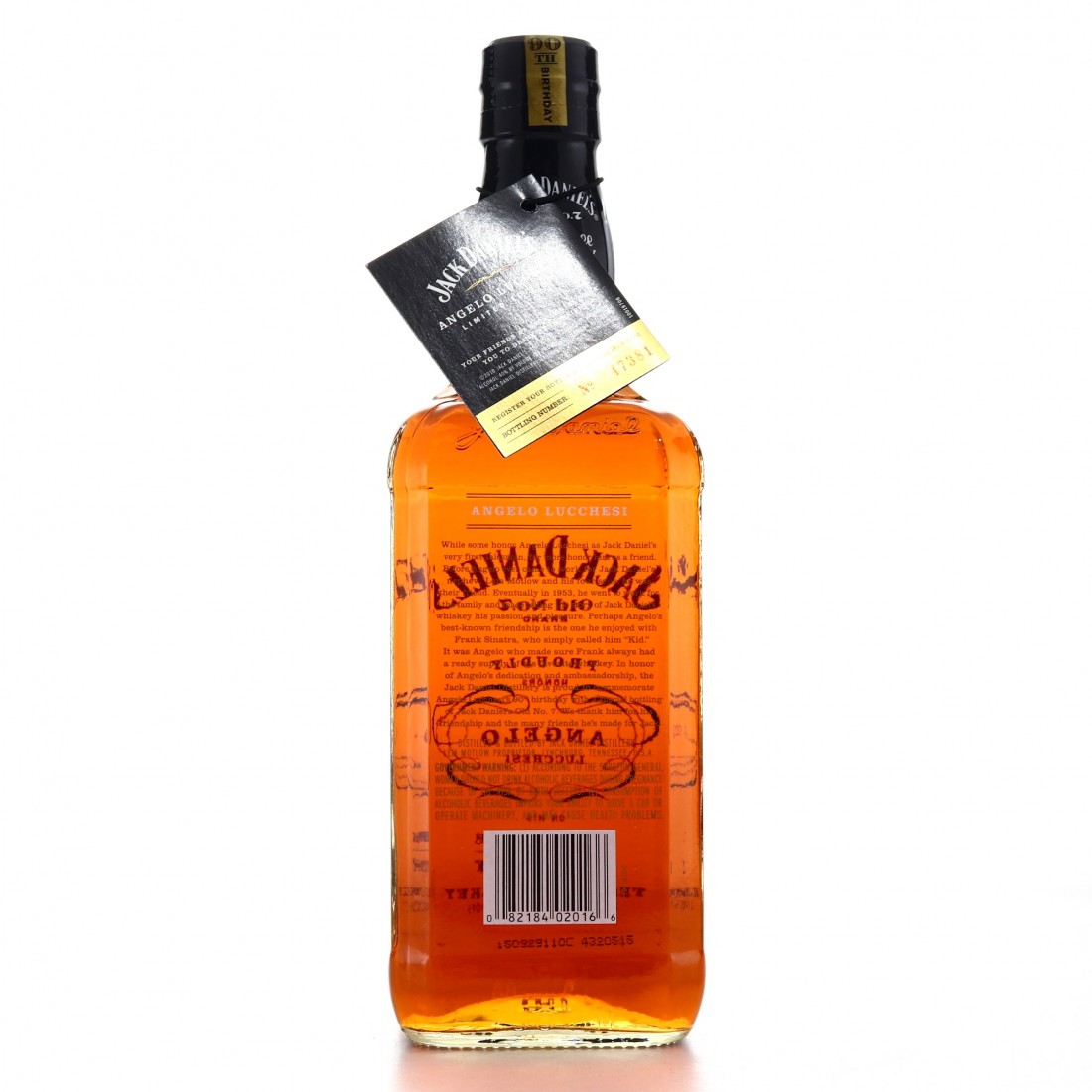 Jack Daniel's Angelo Lucchesi 90th Birthday Whisky Auctioneer