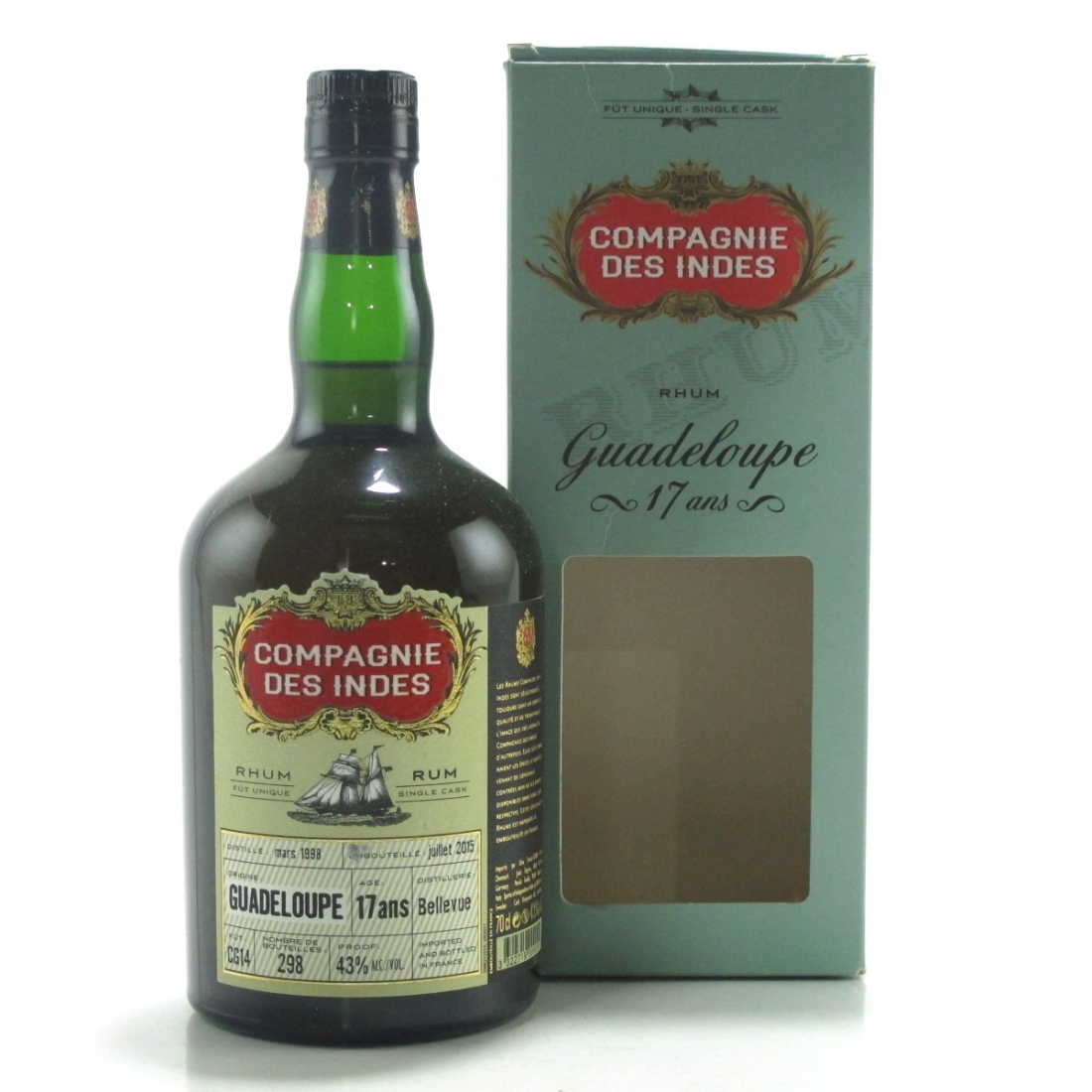 Bellevue 1998 Compagnie Des Indes 17 Year Old Whisky Auctioneer