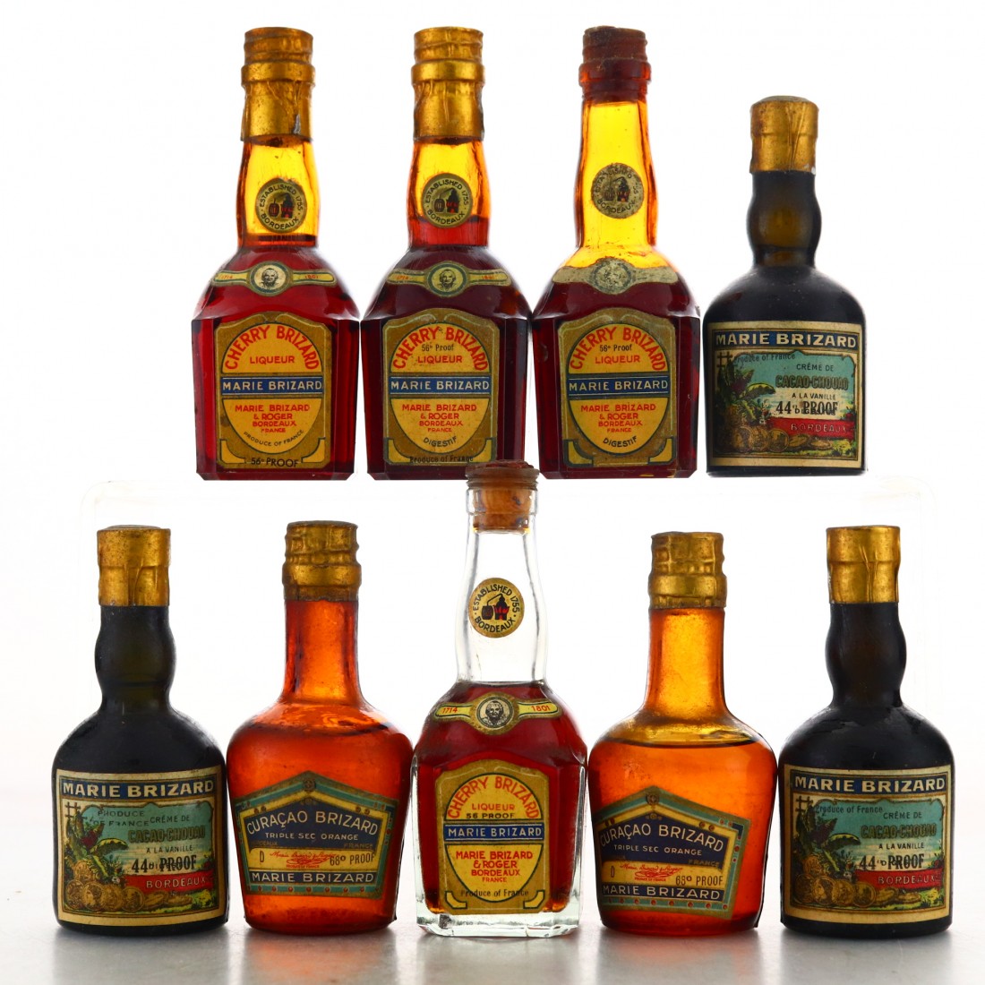 Marie Brizard Liqueur Miniatures x 9 Whisky Auctioneer