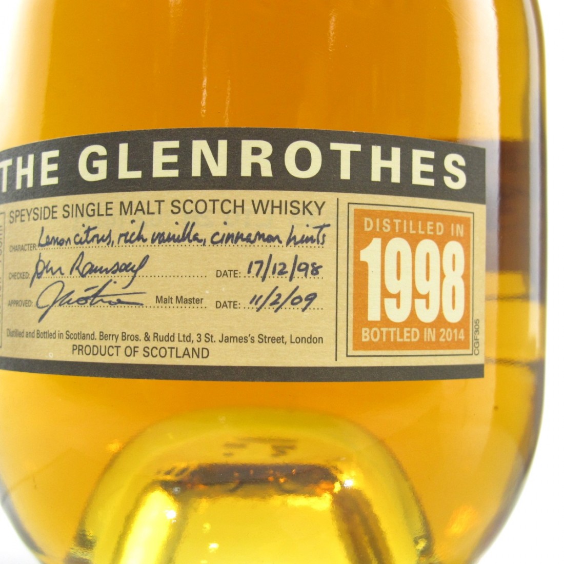 Glenrothes 1998 Vintage Whisky Auctioneer