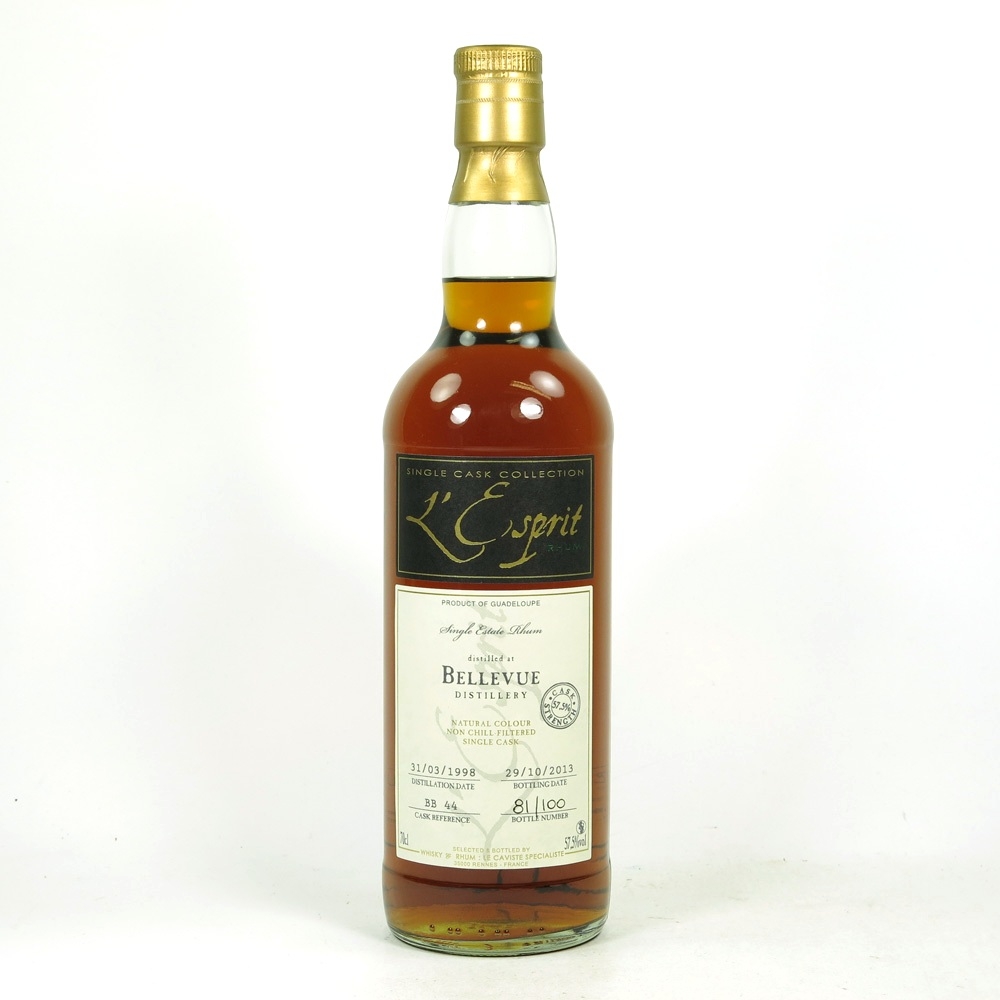 Bellevue 1998 Single Cask Rum Whisky Auctioneer