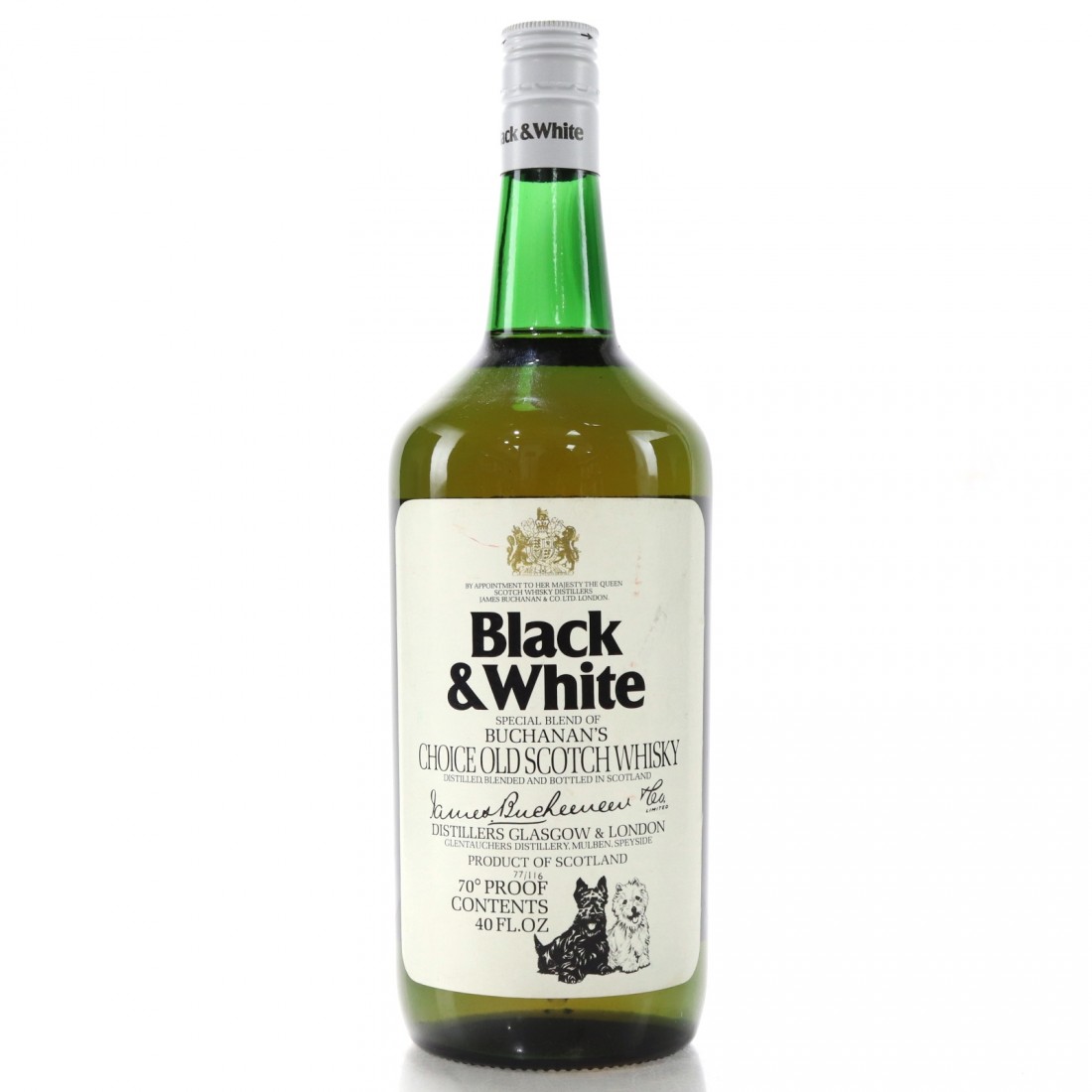 Black and White 40 Fl.Oz 1970s