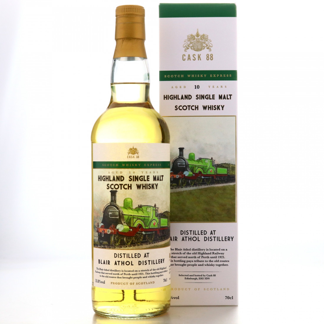 Blair Athol 10 Year Old Cask 88 / Highland Railway Whisky Auctioneer