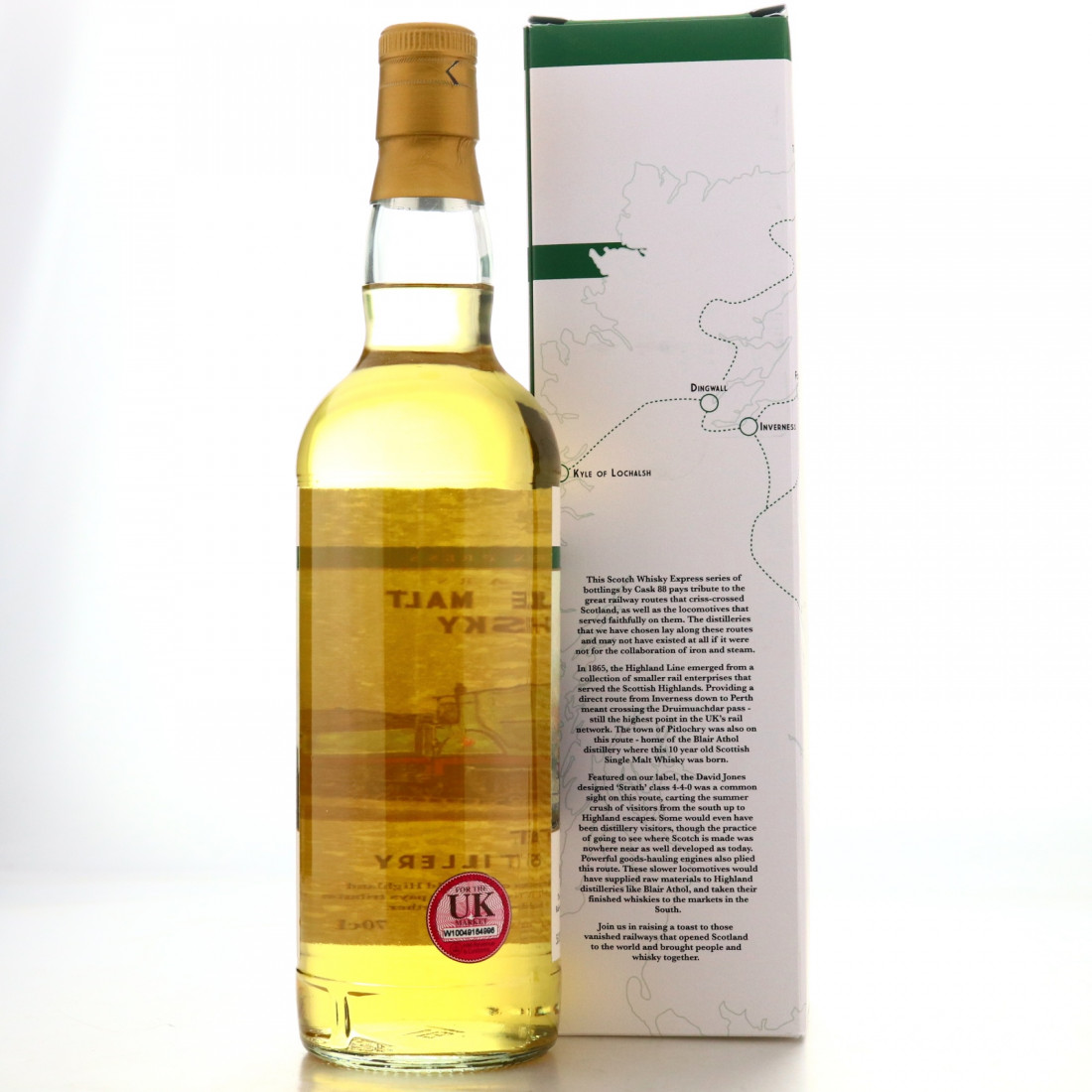 Blair Athol 10 Year Old Cask 88 / Highland Railway Whisky Auctioneer