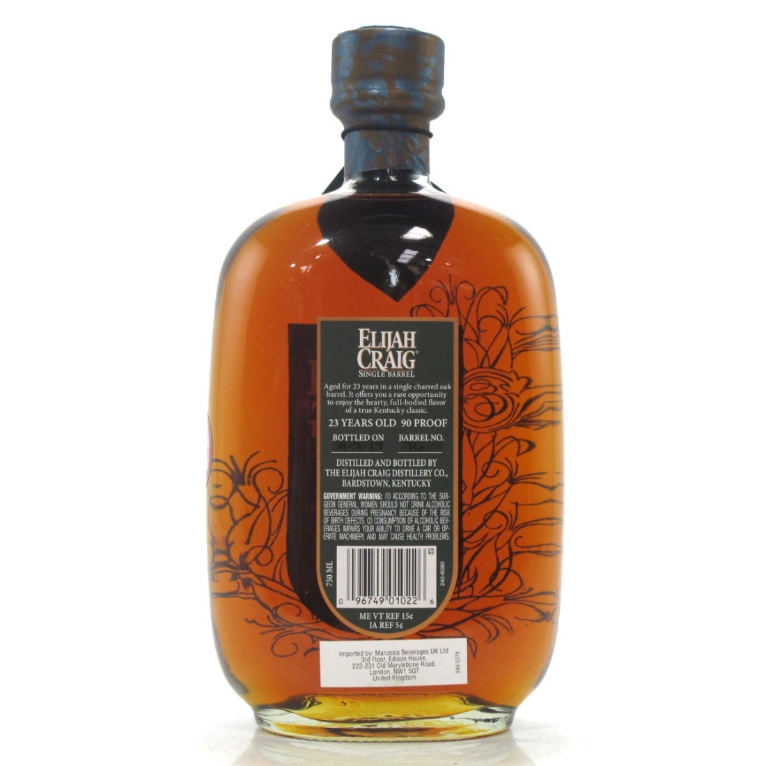 Elijah Craig 23 Year Old Single Barrel 2017 Whisky Auctioneer