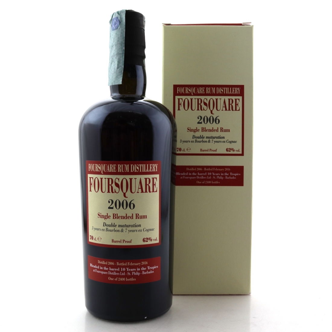 Foursquare 2006 Barrel Proof Rum / Bourbon and Cognac Matured Whisky Auctioneer