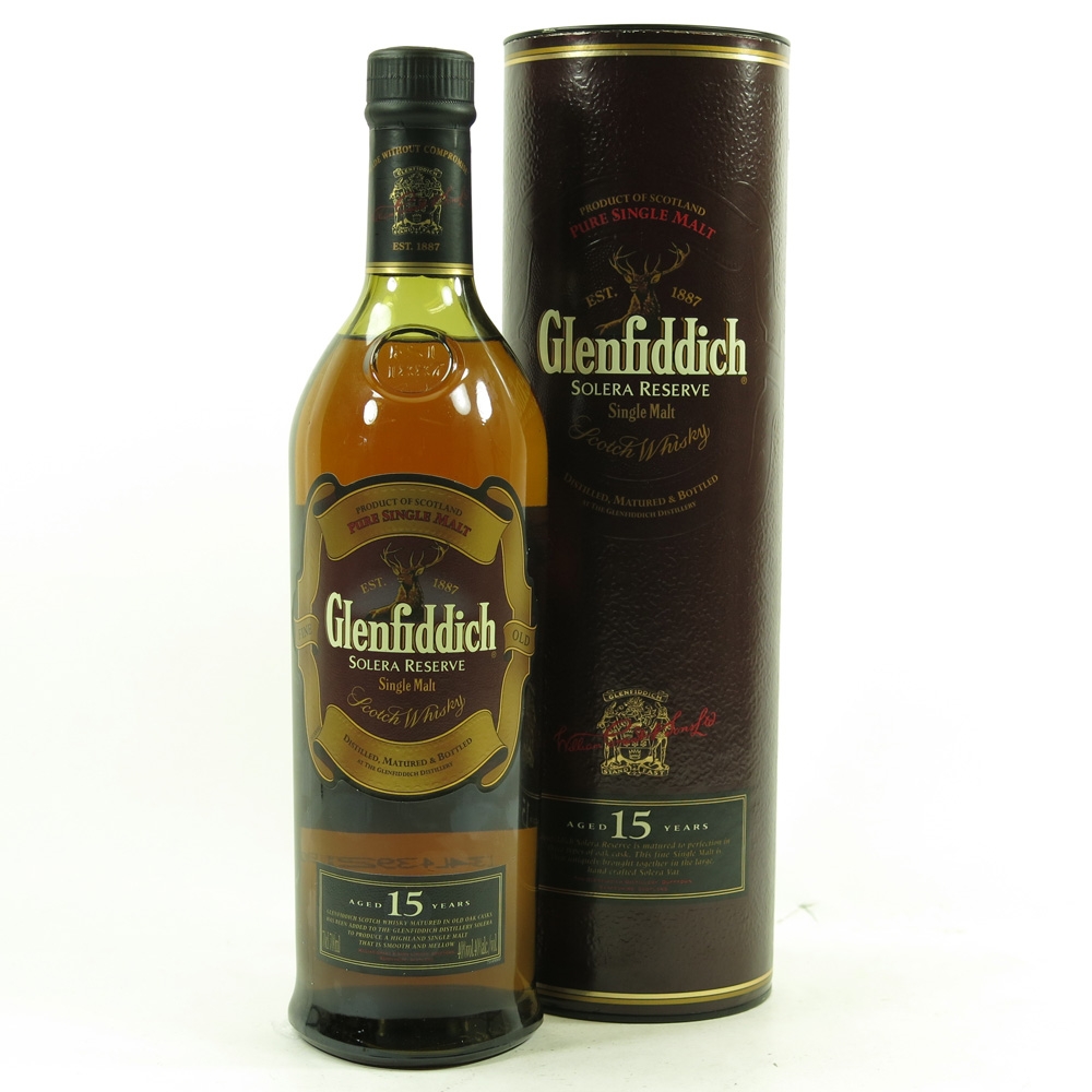 Glenfiddich 15 Year Old Solera Reserve Whisky Auctioneer