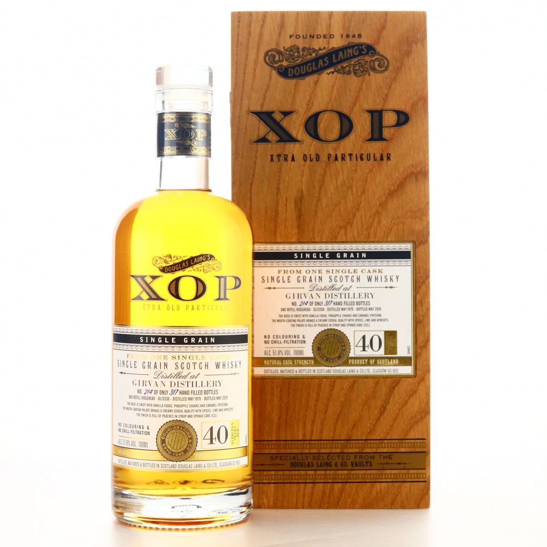 Girvan 1979 Douglas Laing 40 Year Old / XOP Whisky Auctioneer