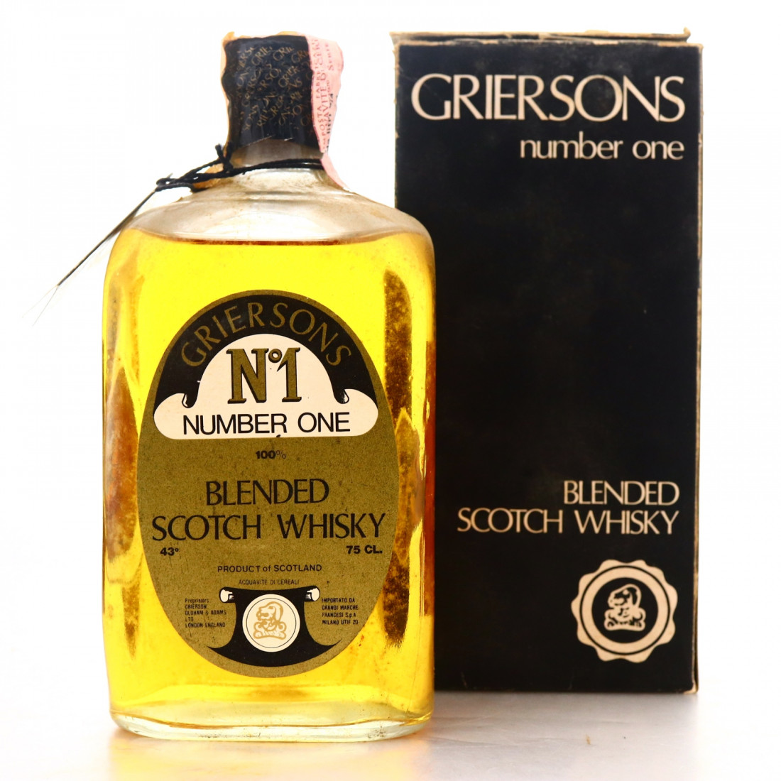 Griersons No.1 Scotch Whisky 1970s Whisky Auctioneer
