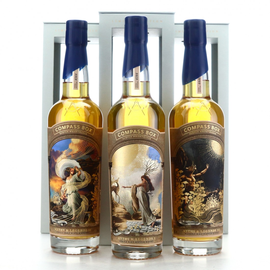 Compass Box Myths and Legends 3 x 70cl Whisky Auctioneer