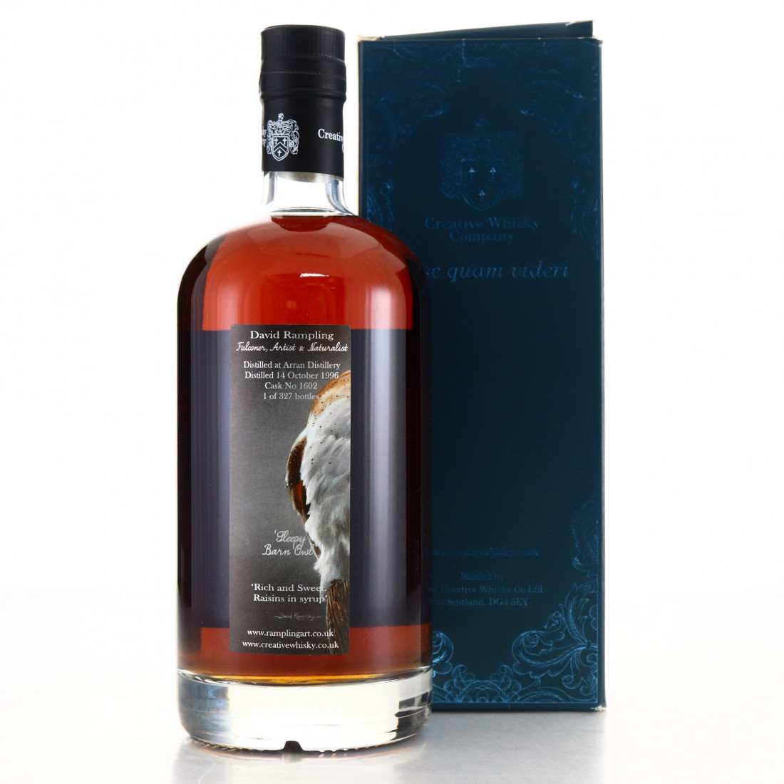 Arran 1996 Creative Whisky Co 19 Year Old / David Rampling Series ...