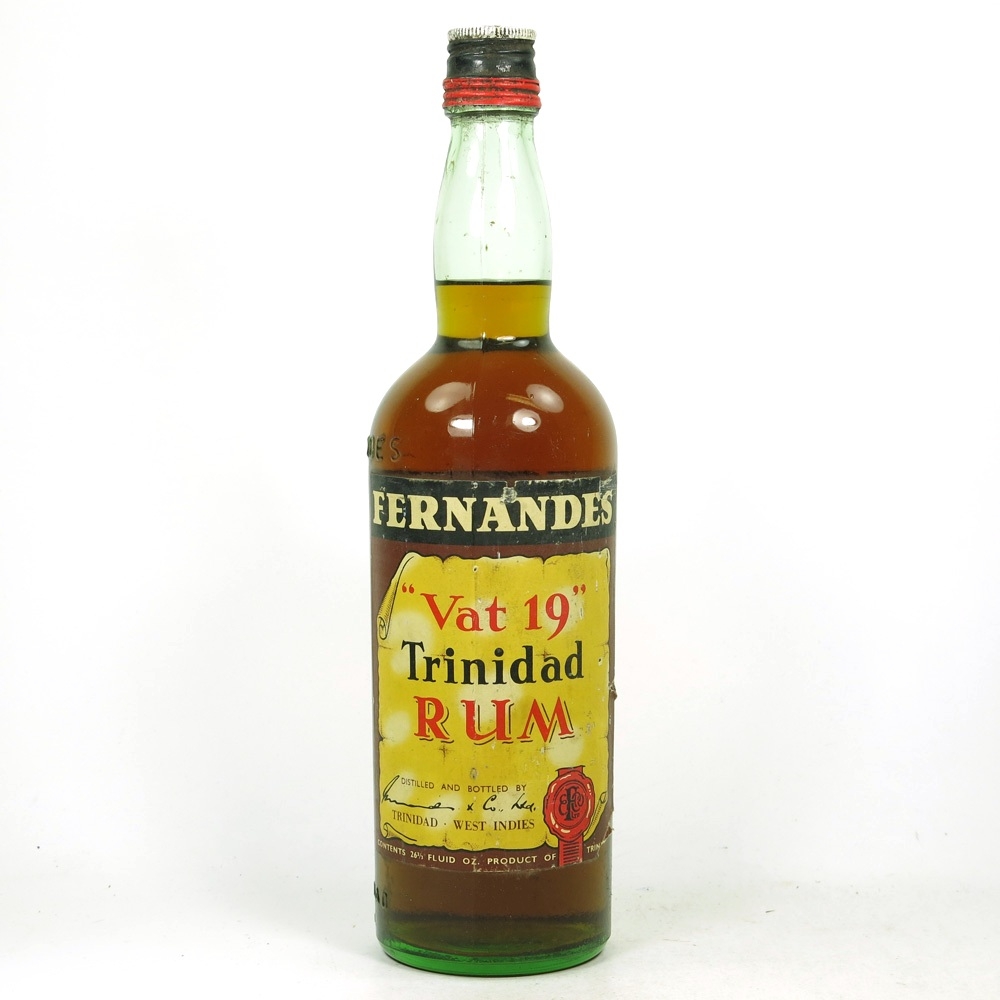 Fernandes 'Vat 19' Trinidad Rum 1960s Whisky Auctioneer