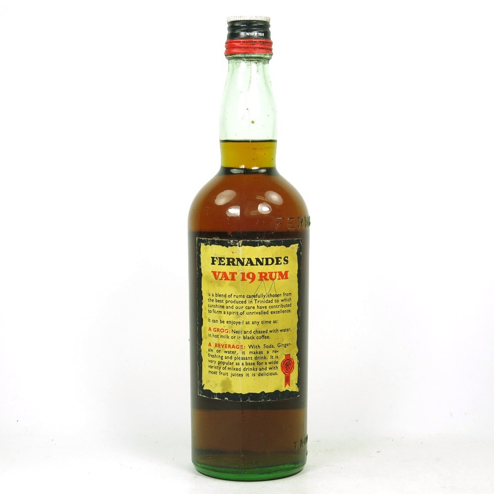 Fernandes 'Vat 19' Trinidad Rum 1960s Whisky Auctioneer