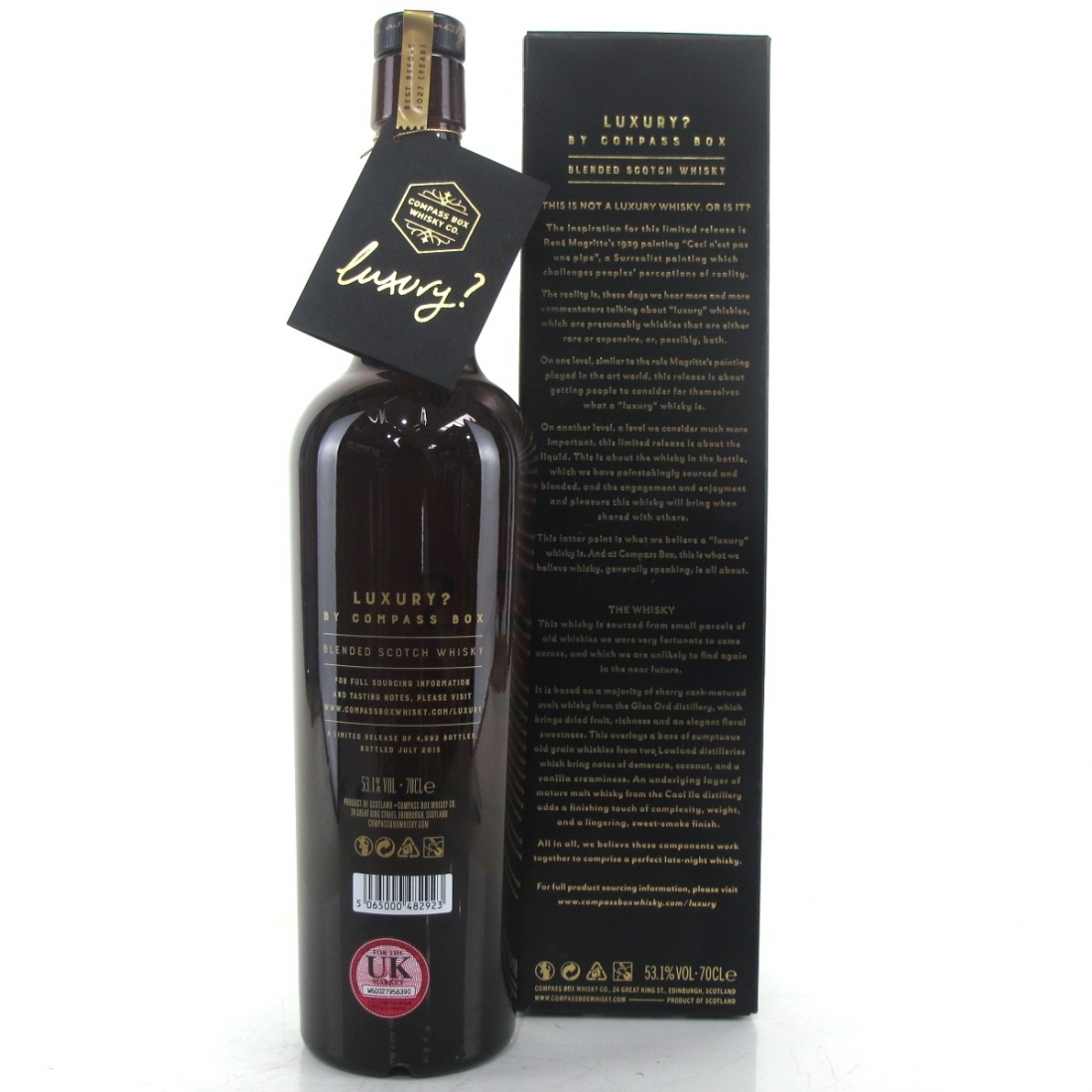 Compass Box This Is Not A Luxury Whisky Whisky Auctioneer