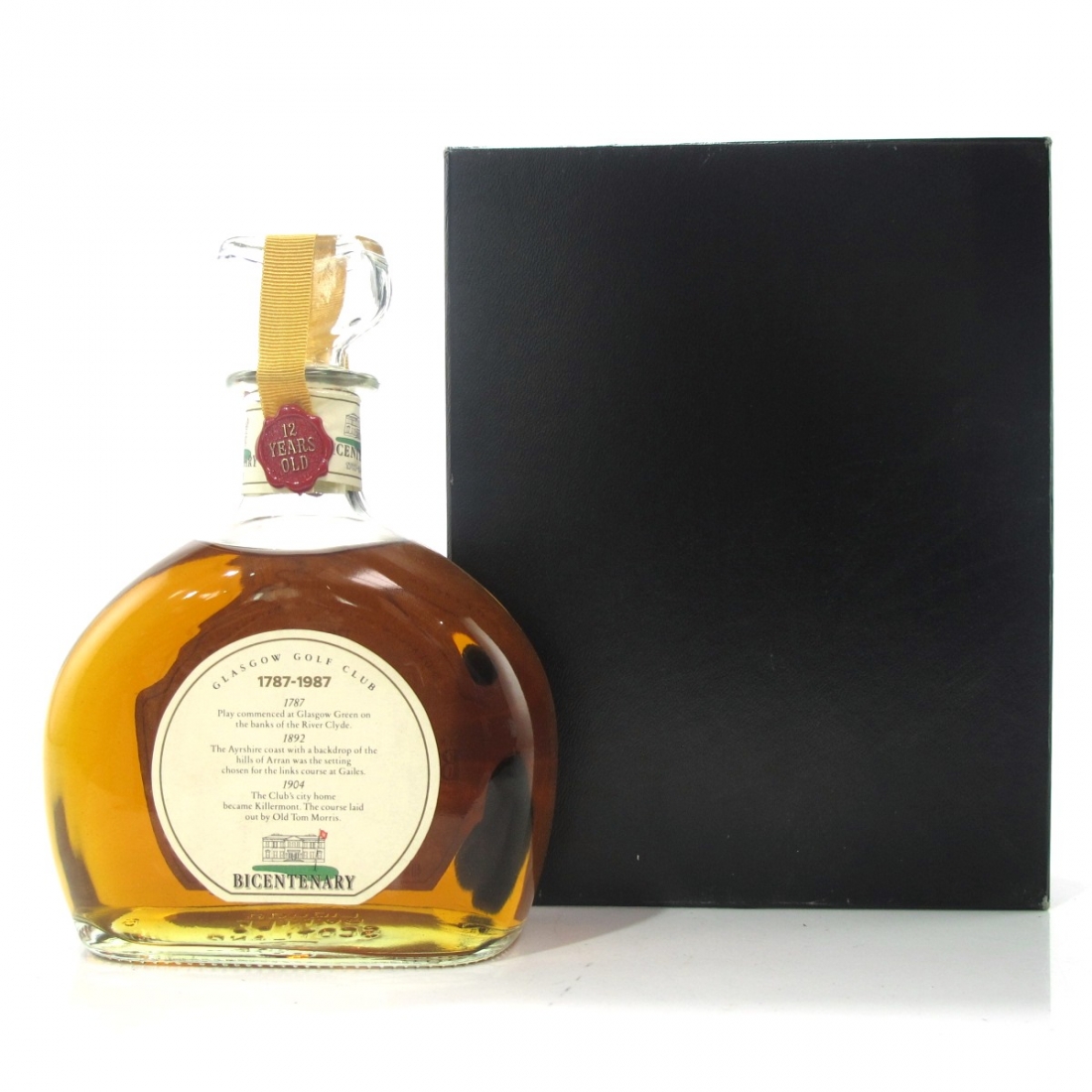Glasgow Golf Club Bicentenary 12 Year Old Scotch 1987 Whisky Auctioneer