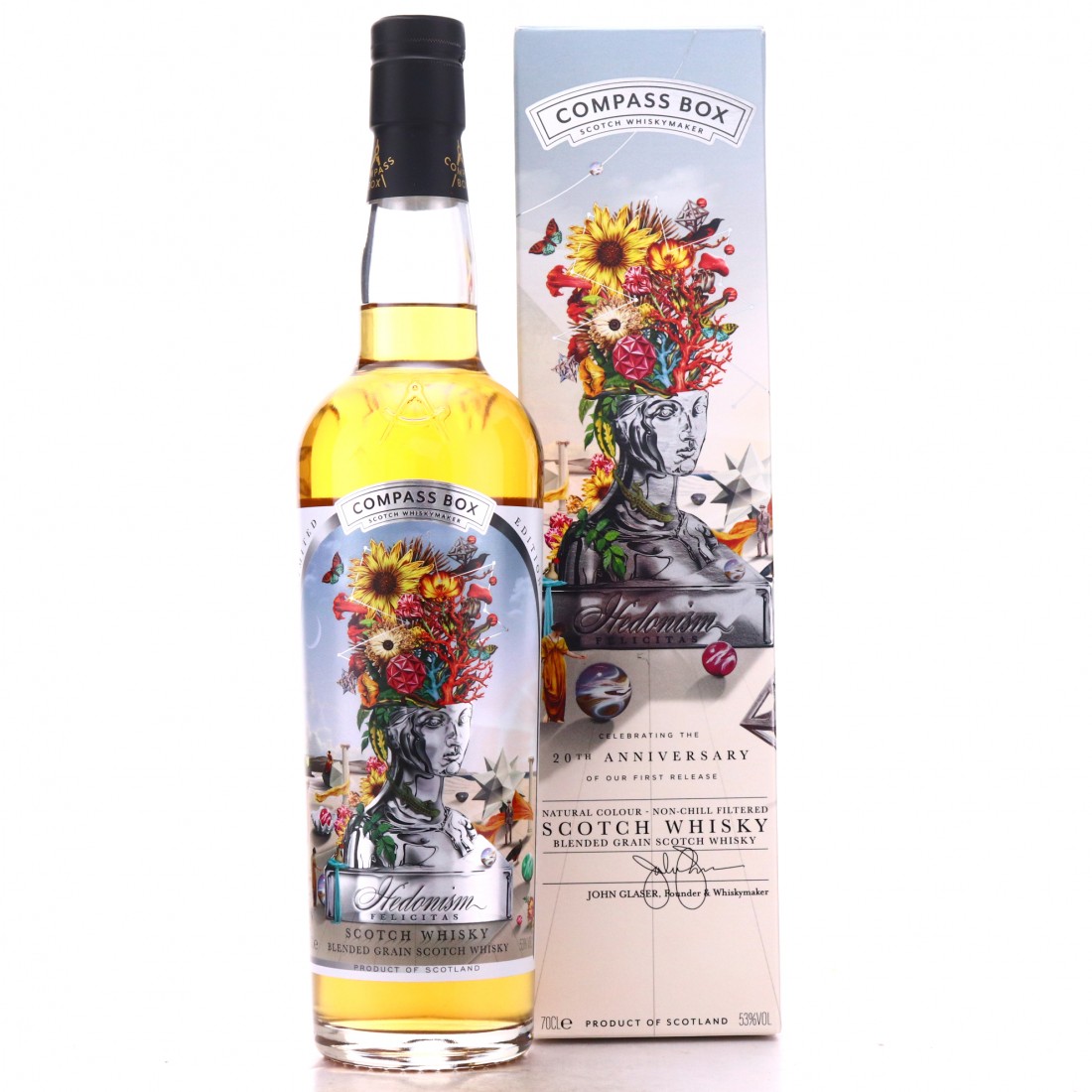 Compass Box Hedonism Felicitas / 20th Anniversary Whisky Auctioneer