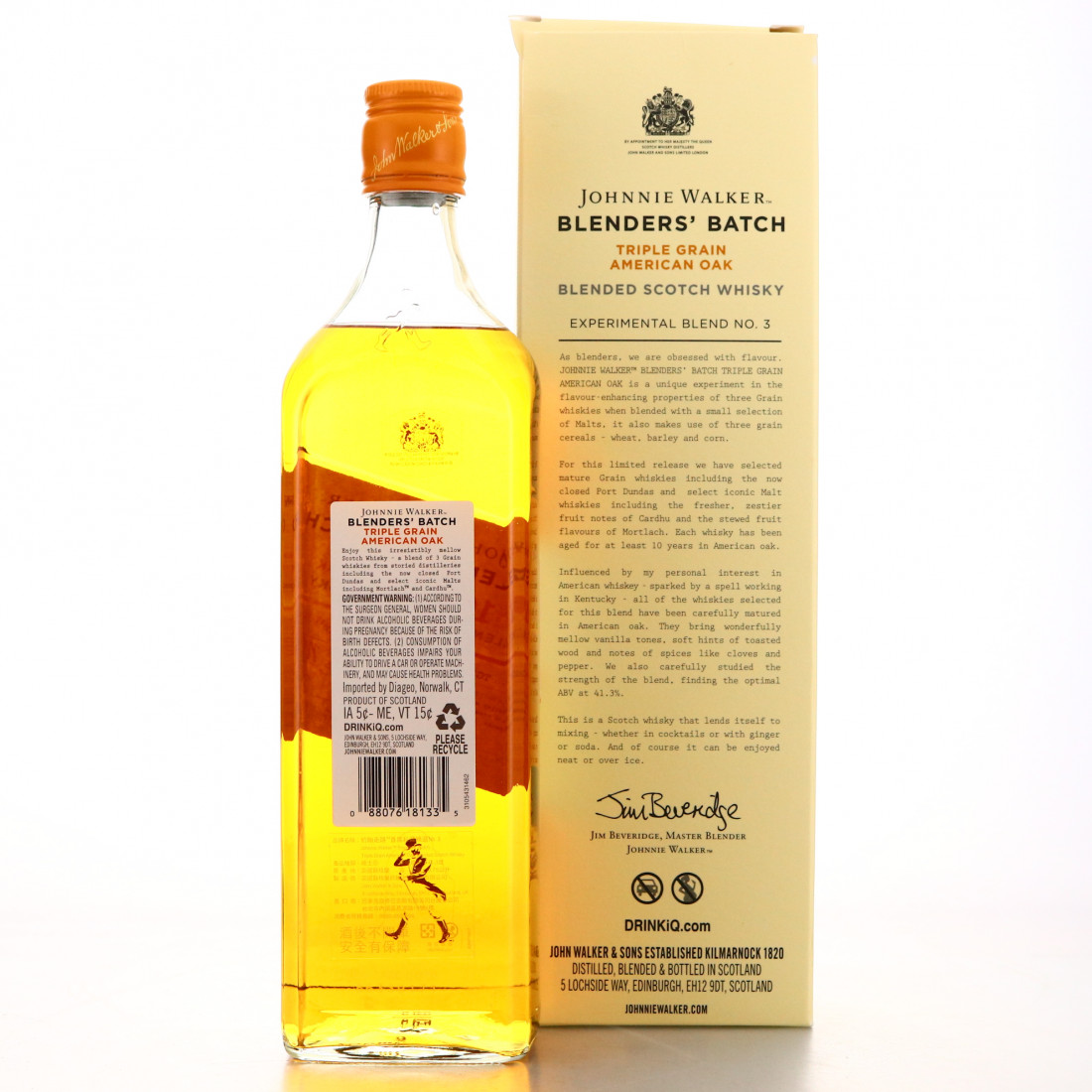 Johnnie Walker 10 Year Old Blenders' Batch 3 Triple Grain 75cl / US