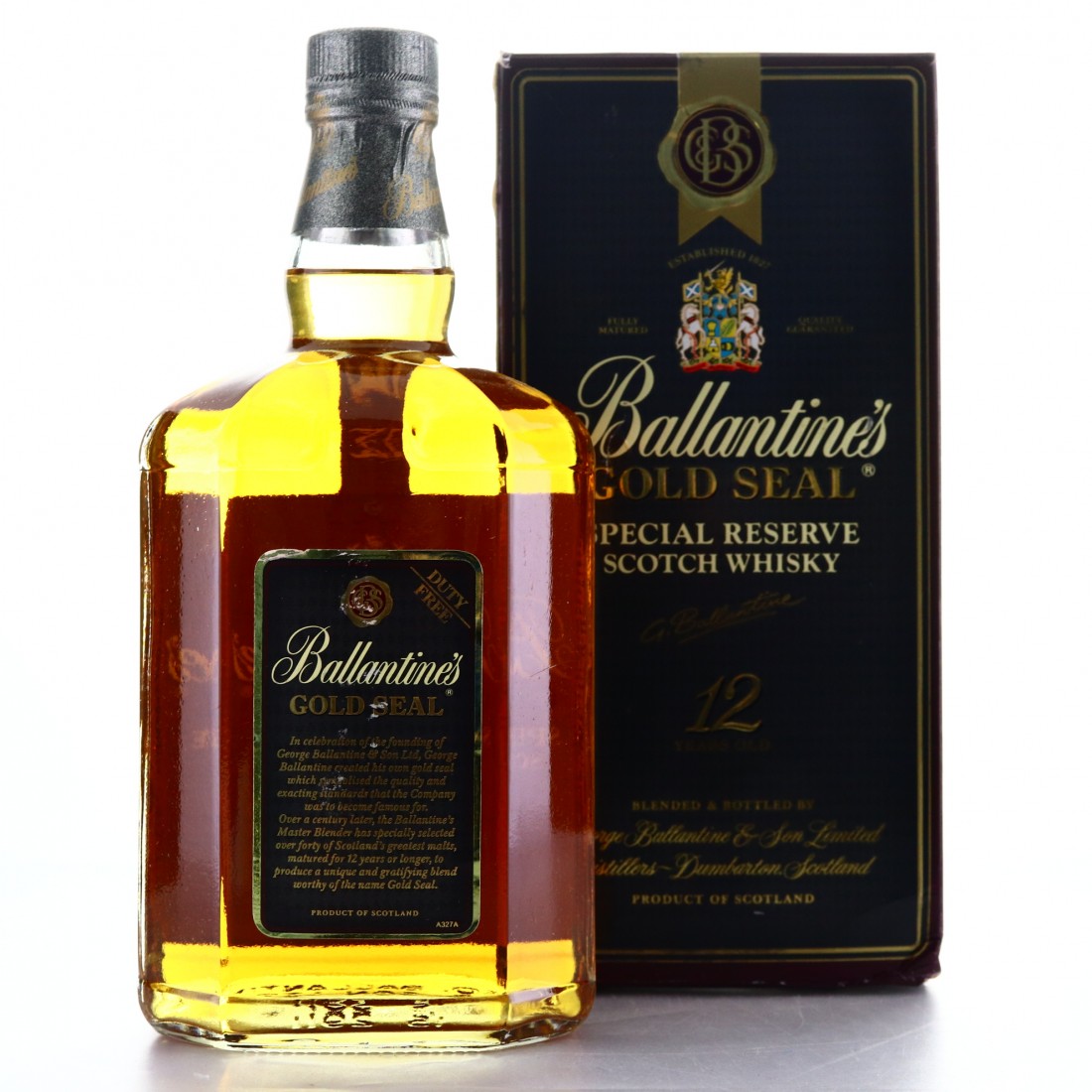 Ballantine's Gold Seal 12 Year Old 1 Litre Whisky Auctioneer