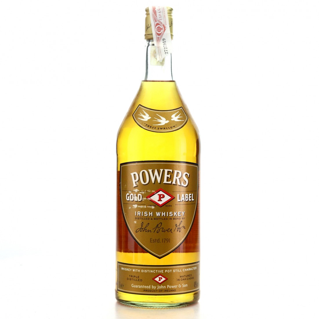 Powers Gold Label 1 Litre Whisky Auctioneer