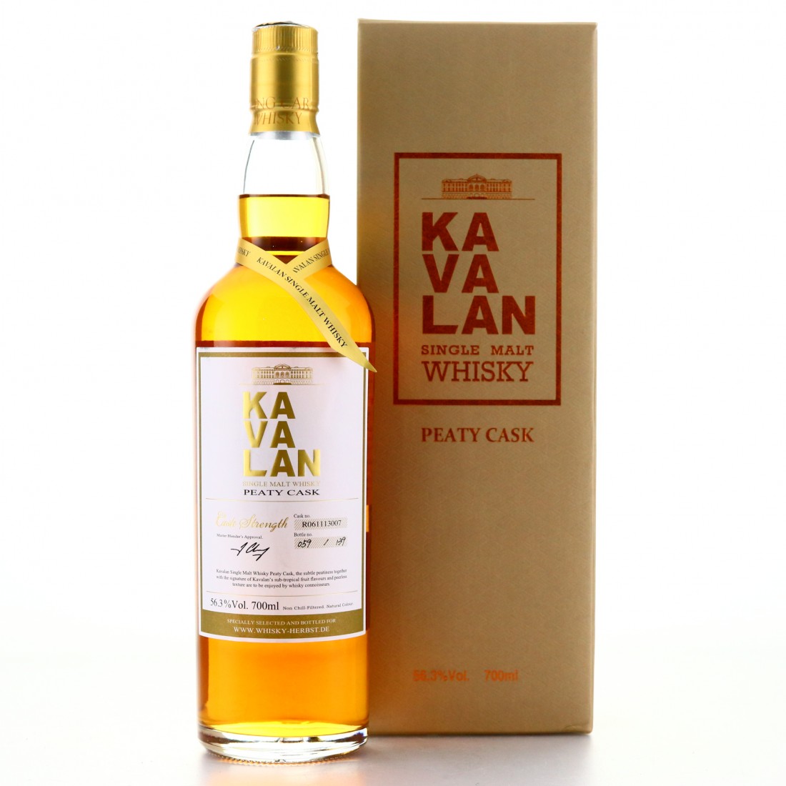Kavalan Cask Strength Peaty Cask / Whisky Herbst Whisky Auctioneer