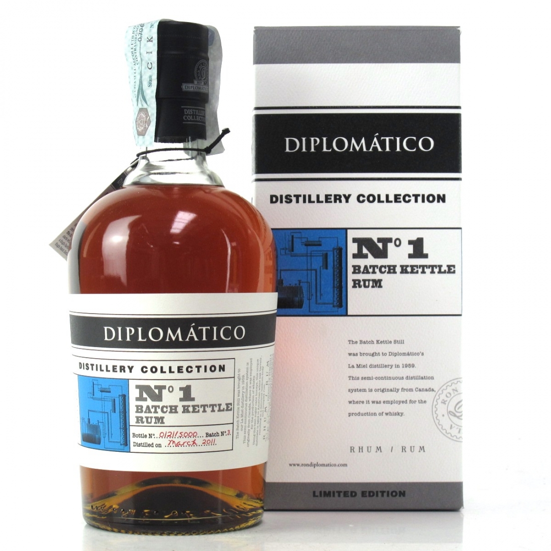 Diplomatico 2011 Distillery Collection No.1 / Batch Kettle Rum Whisky Auctioneer